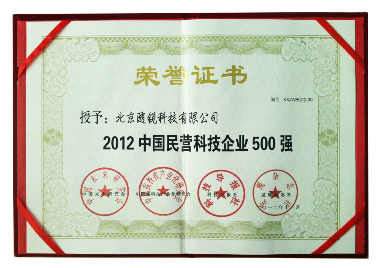 中国民营科技企业500强